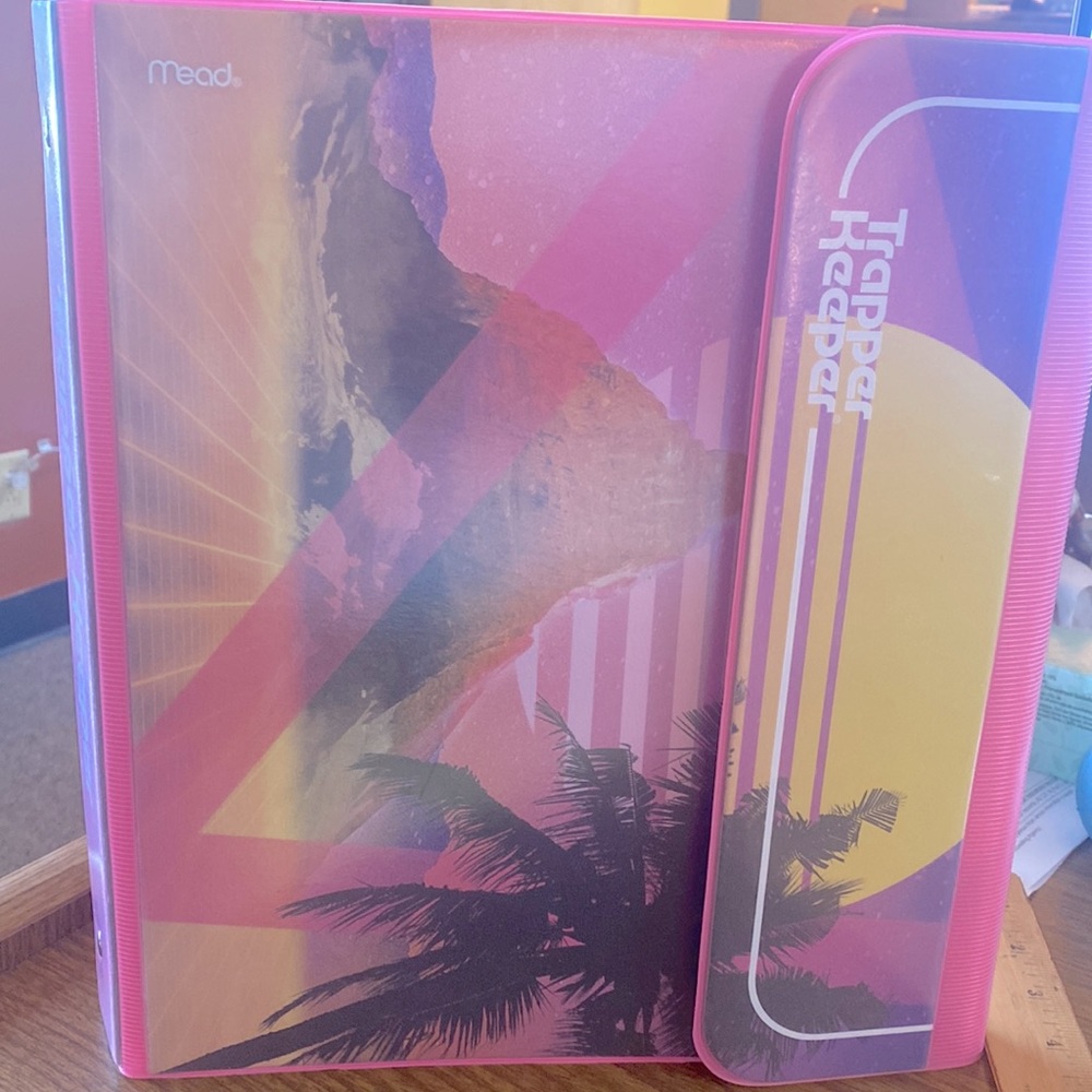 Trapper Keeper 1" Binder by Mead (Sunset)